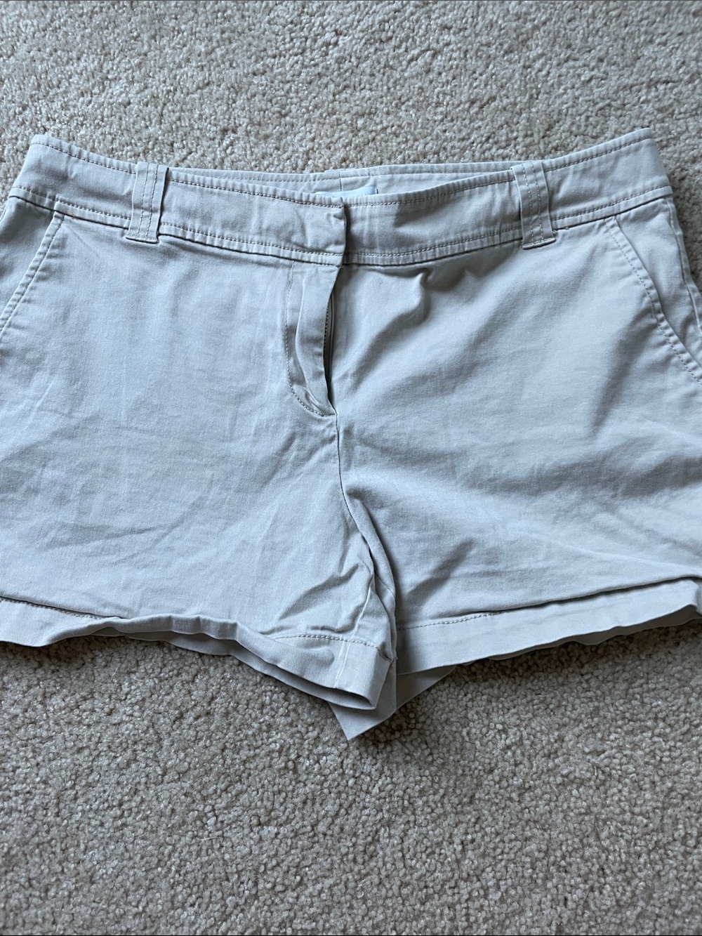 New York & Co beige Casual Cotton Shorts